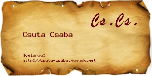 Csuta Csaba névjegykártya